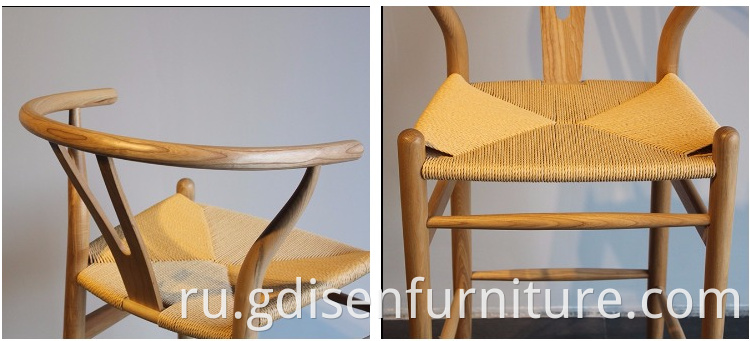 Горячая продажа европейской дизайнерской мебели для стула y Стул деревянный высокий стул от твердой древесины